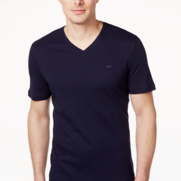 Michael Kors Men's V-Neck Liquid Cotton T-Shirt L - Picture 1 of 2